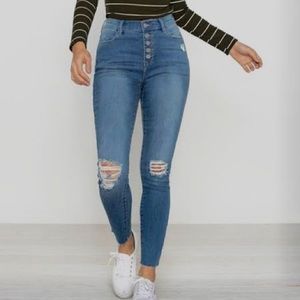 PacSun Blue High Rise Ankle Jeggings